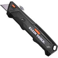 Couteau r&eacute;tractable &agrave; chargement automatique avec magasin de lames double face, Acier, Prise en Plastique Pathway Supply LP