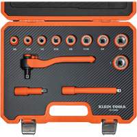 Insulated Ratchet & Socket Set with Case, 1000 V, 12 Pcs Pathway Supply LP