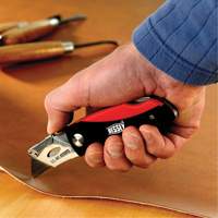 Folding Utility Knife, 2-3/8" Blade, Plastic/Cushion Handle Pathway Supply LP