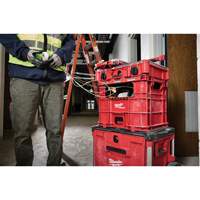PACKOUT Wire Pulling XL Crate, 15-3/4" x 18-5/8" x 15", Black/Red Pathway Supply LP