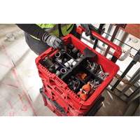 PACKOUT Low-Profile Crate, 15" x 18-5/8" x 6-5/8", Black/Red Pathway Supply LP