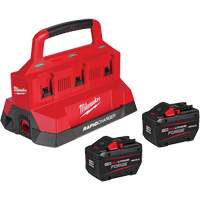 M18 Forge Starter Kit with 2 Batteries & 6-Bay Rapid Charger, Lithium-Ion, 18 V, 12 Ah Pathway Supply LP