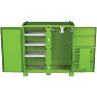 Onsite PPE Storage Cabinet, Steel, High-Visibility Lime Green Pathway Supply LP