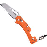 Electrician's Pocket Knife with Driver, 2-99/100" Blade, Stainless Steel Blade, Plastic Handle Pathway Supply LP