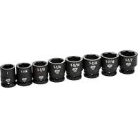Jeu de douilles SAE &agrave; 6 pans, 8 Mcx, Chocs, Prise de 3/4" Pathway Supply LP