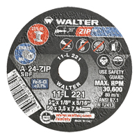 Portable Small Diameter Reinforced Cut-Off Wheels - Zip, 2" x 1/8", 5/16" Arbor, Type 1, Aluminum Oxide, 31000 RPM Pathway Supply LP