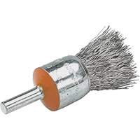 Brosses mont&eacute;es &agrave; fils cr&ecirc;p&eacute;s, 1/2", Fils 0,02", Tige 1/4" Pathway Supply LP