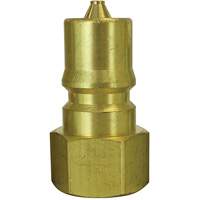 Hydraulic Quick Coupler Plug, 1/4" Dia., Brass Pathway Supply LP