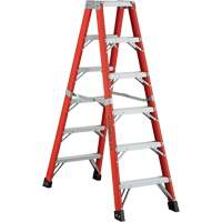 6600 AA Series Industrial Extra Heavy-Duty 2-Way Stepladders, Fibreglass, 375 lbs. Capacity, 4' Pathway Supply LP