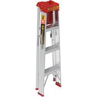 Step Ladder with Paint Tray, 4', Aluminum, 200 lbs. Capacity, Type 3 Pathway Supply LP
