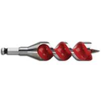 Ship Auger Drill Bit, 1-1/4 Diameter, 4" Flute, 7/16" Hex Shank Pathway Supply LP