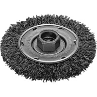 Disque m&eacute;tallique &agrave; fils torsad&eacute;s, Dia. 4", Fils 0,02", Arbre 5/8"-11, Acier inoxydable Pathway Supply LP