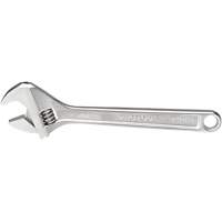 Adjustable Wrench, 12-1/8" L, 1-19/32" Max Width, Chrome Pathway Supply LP