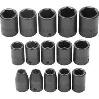 Socket Set, Impact, 1/2" Drive, 6 Points Pathway Supply LP