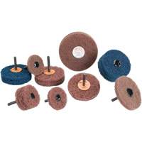 Standard Abrasives Buff & Blend Wheel, 3" Dia. x 1/4" W, 1/4" Arbor, Aluminum Oxide Pathway Supply LP