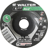 Depressed Centre Grinding Wheels - Aluminium Type 27, 4-1/2" x 1/8", 7/8" Arbor, Type 27 Pathway Supply LP