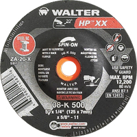 Double-X Depressed Centre Grinding Wheel, 5" x 1/4", 5/8"-11 Arbor, Type 27S Pathway Supply LP