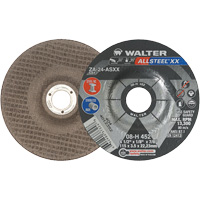 Depressed Centre Grinding Wheels - Allsteel XX, 4-1/2" x 1/8", 7/8" Arbor, Type 27, Zirconia Alumina, 13300 RPM Pathway Supply LP