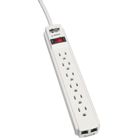 Protect-It Surge Suppressors, 6 Outlets, 720 J, 1800 W, 4' Cord Pathway Supply LP