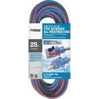Cordon rallonge Arctic Blue, Toutes saisons, SJEOW, AWG 14/3, 15 A, 25' Pathway Supply LP