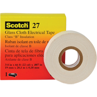 Scotch&reg; 27 Glass Cloth Electrical Tape, 19 mm (3/4") W x 20 m (66') L Pathway Supply LP