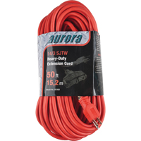 Vinyl Extension Cord, Outdoor, SJTW, 14/3 AWG, 15 A, 3 Outlet(s), 50' Pathway Supply LP