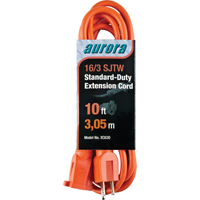 Extension Cord, Indoor/Outdoor, SJTW, 16/3 AWG, 13 A, 10' Pathway Supply LP