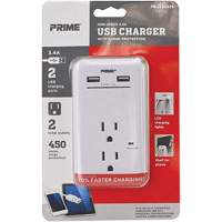 Prime&reg; USB Charger with Surge Protector Pathway Supply LP