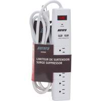 Limiteur de surtension avec chargeur USB, 6 Prises, 1200 J, 1875 W, Cordon 6' Pathway Supply LP