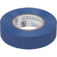 Electrical Tape, 19 mm (3/4") x 18 M (60'), Blue, 7 mils Pathway Supply LP