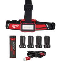 Low-Profile USB Headlamp, LED, 600 Lumens, 2 Hrs. Run Time, Rechargeable Batteries Pathway Supply LP