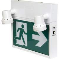 Running Man Sign with Security Lights, LED, Battery Operated/Hardwired, 12-1/10" L x 11" W, Pictogram Pathway Supply LP