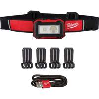 Magnetic Headlamp & Task Light, LED, 450 Lumens, 2.5 Hrs. Run Time, Rechargeable Batteries Pathway Supply LP
