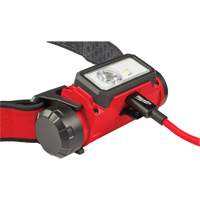REDLITHIUM USB Hardhat Headlamp, LED, 600 Lumens, 5 Hrs. Run Time, Rechargeable Batteries Pathway Supply LP