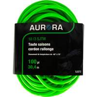 Industrial Extension Cord, All-Weather, SJTW, 10/3 AWG, 15 A, 100' Pathway Supply LP