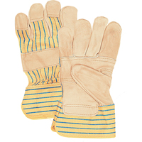 Fitters Patch Palm Gloves, Large, Grain Cowhide Palm, Cotton Inner Lining YC386R | Pathway Supply LP